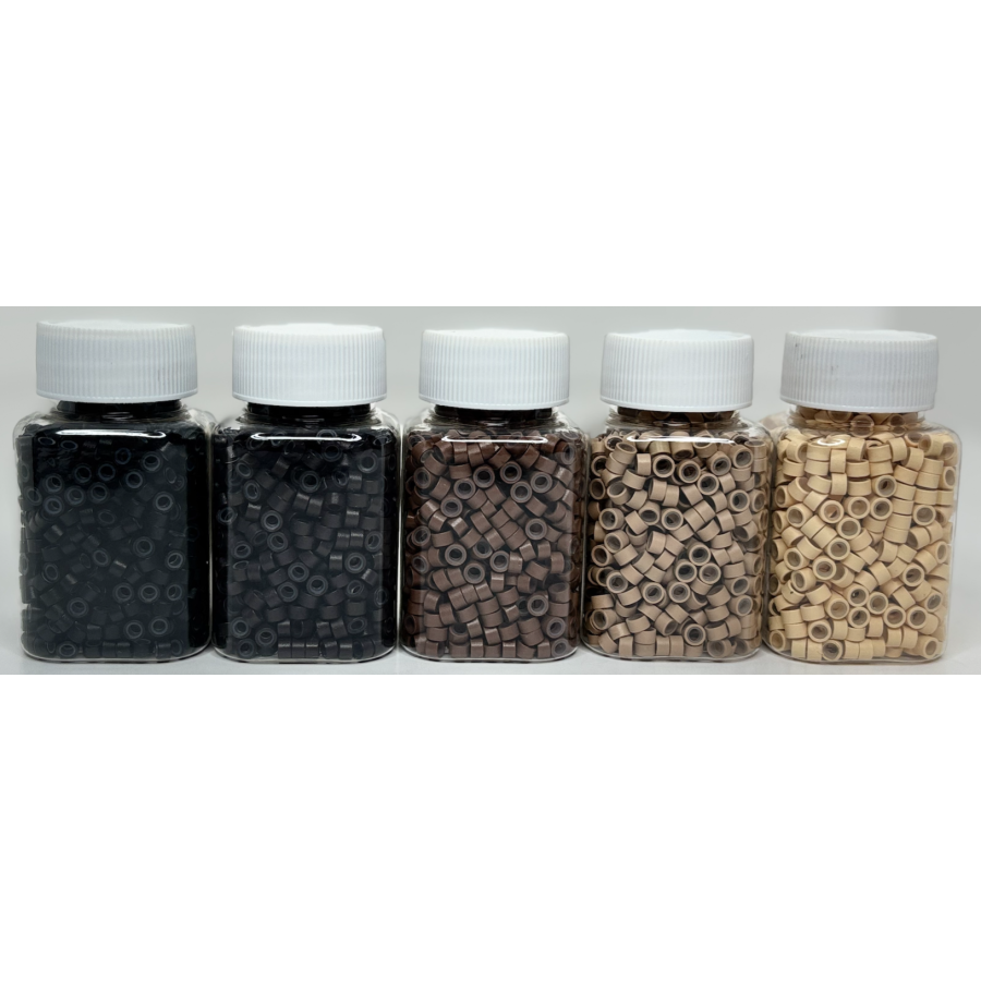 Micro Rings en silicone pour extensions I-Tips à la kératine