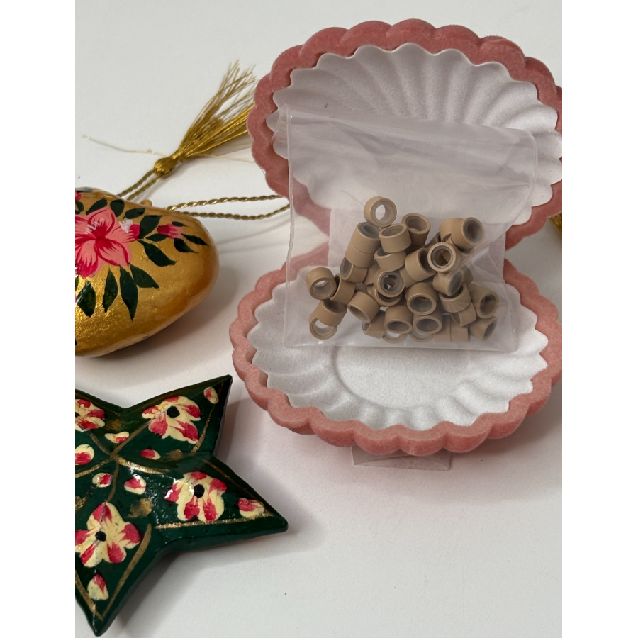 Micro Rings en silicone pour extensions I-Tips à la kératine