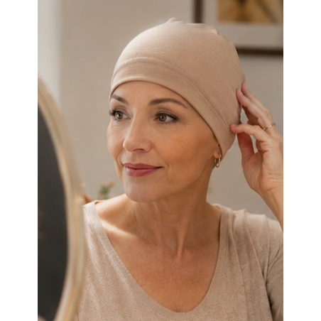 Turban- Coton- Beige Sable