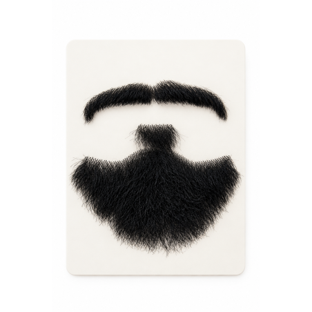 Moustache et Mentonnière- 100% cheveux naturels